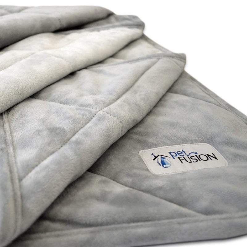 PetFusion Premium Dog & Cat Blanket | Ultra Soft, Available in Plush or Quilted; 2 Colors (Grey; Brown) | Perfect Blanket for Small Dogs & Large Dogs - Image 1